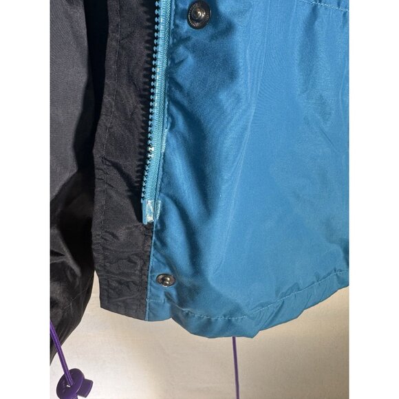Vintage Columbia Bugaboo Ski Jacket Woman XL Teal Purple 90s Colorblock Gizzmo - Picture 11 of 16
